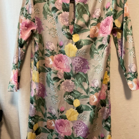 H&M Secret Garden Floral Satin Dress - Picture 2 of 4